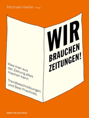 cover image of Wir brauchen Zeitungen!